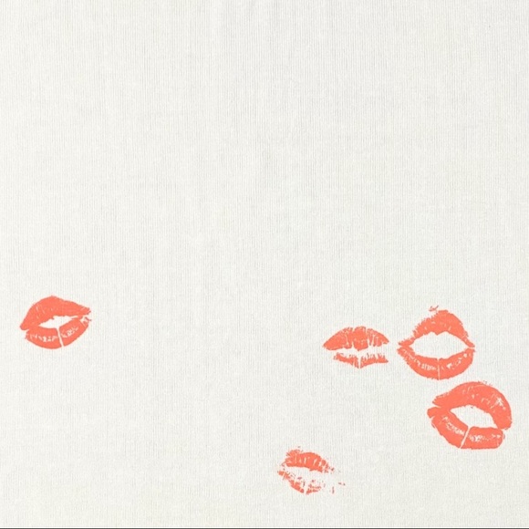 Wildfox Lipstick Traces Scarf in Clean White - Picture 3 of 3
